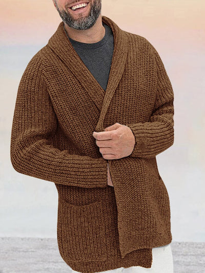 Cozy Loose Sweater Coat Cardigans coofandy Brown S 