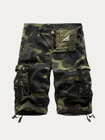 Stylish Cotton Camouflage Cargo Shorts Shorts coofandy 