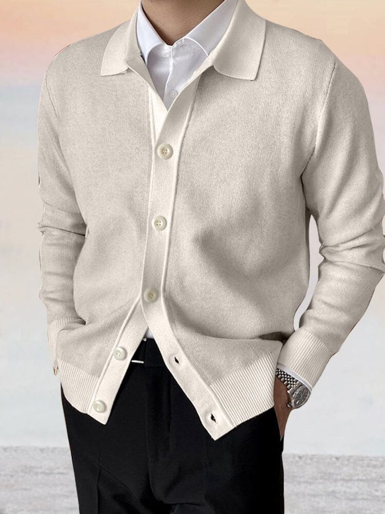 Casual Soft Cardigan Sweater Hoodies coofandy Cream M 