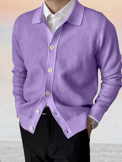Casual Soft Cardigan Sweater Hoodies coofandy Purple M 