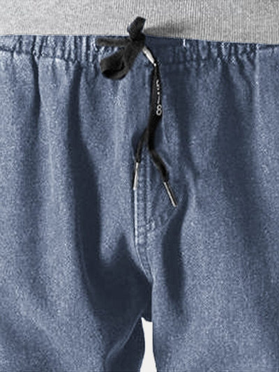 Casual 100% Cotton Cargo Jeans Pants coofandy 
