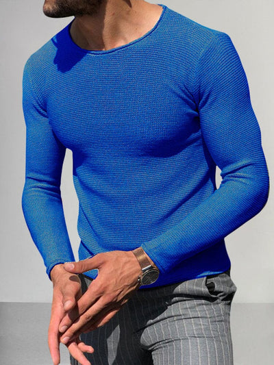 Stylish Lightweight Knit Top Sweater coofandy Blue M 