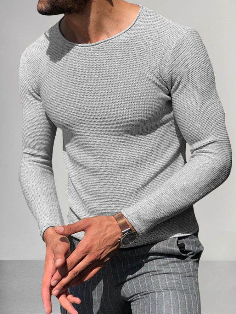 Stylish Lightweight Knit Top Sweater coofandy Light Grey M 