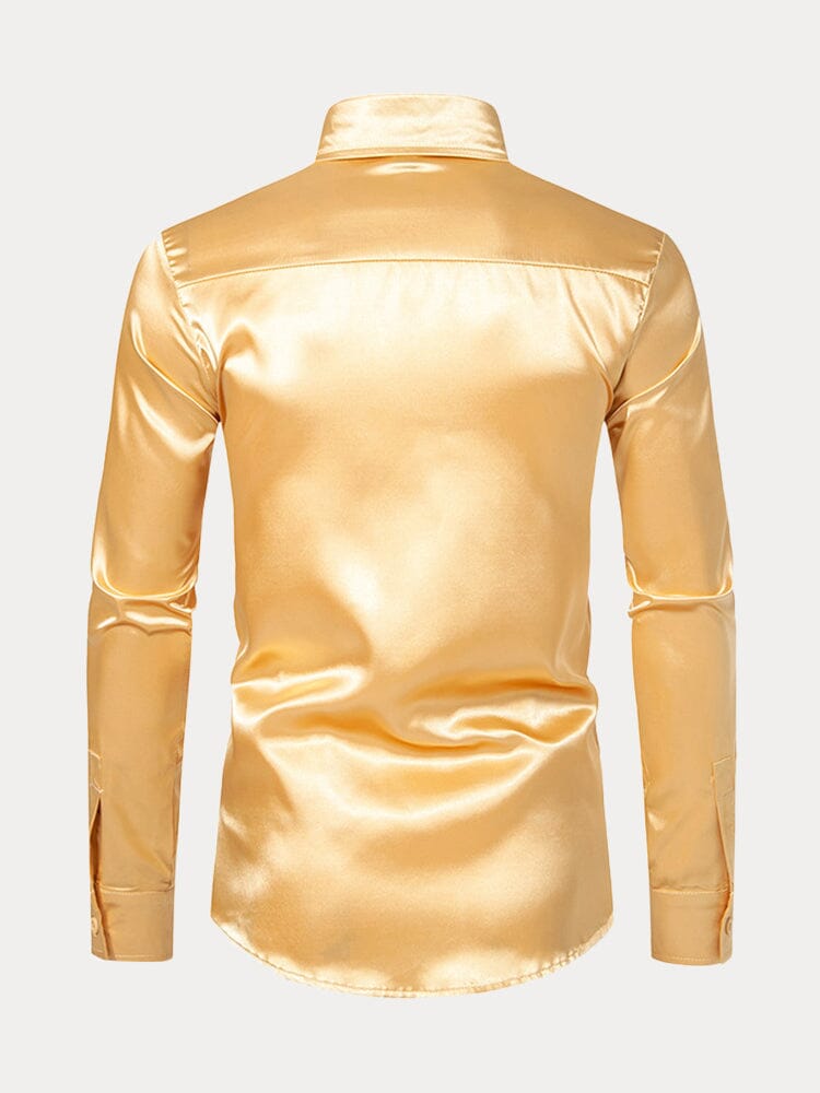 Shiny Satin Dress Shirt - Wrinkle-Free & Versatile – COOFANDY