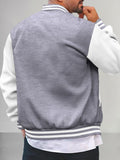 Casual Varsity Baseball Jacket Jackets coofandy 