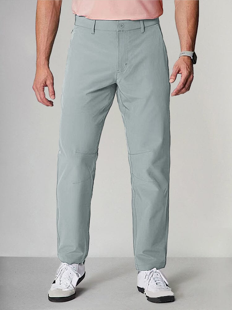 Basic Straight Suit Pants Pants coofandy Light Grey S 