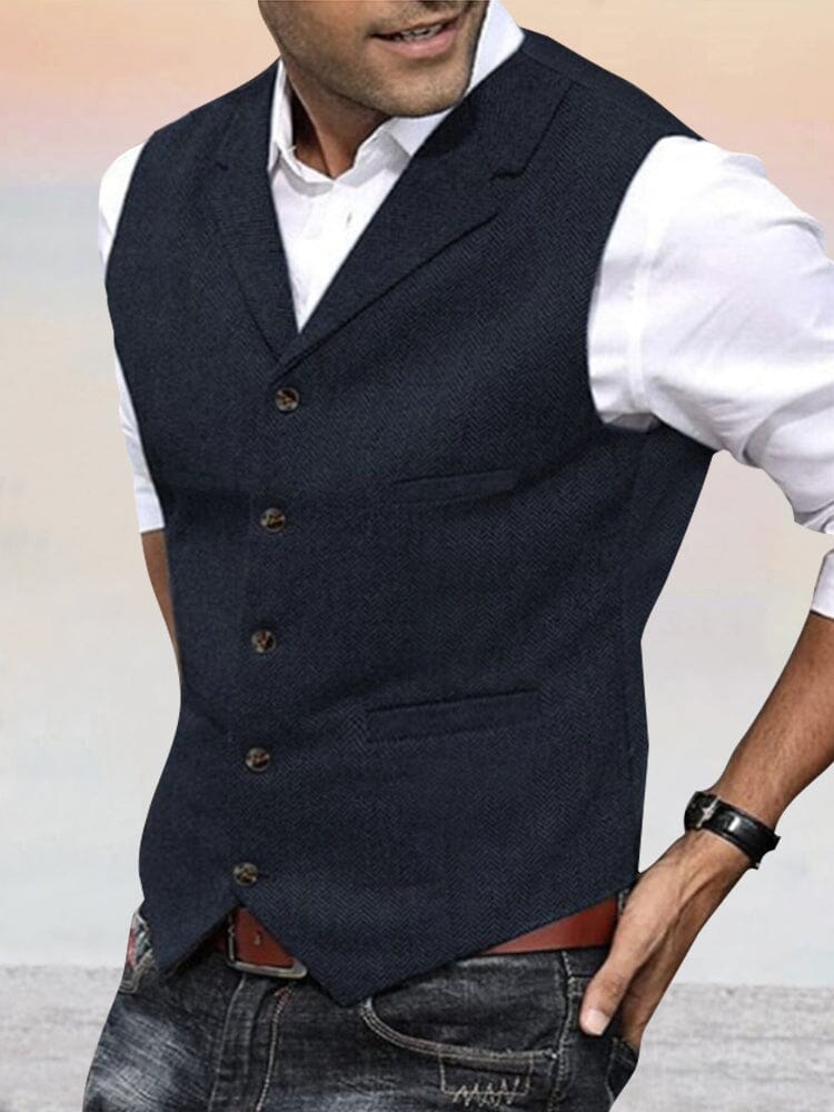 COOFANDY Vest voor heren, pak met zakken, kostuumvest, gilet, casual, bruiloftsvest, V-hals, zakelijk vest, pak vest, zwart, M COOFANDY Vest voor heren, pak met zakken, kostuumvest, gilet, casual, bruiloftsvest, V-hals, zakelijk vest, pak vest, zwart, M
