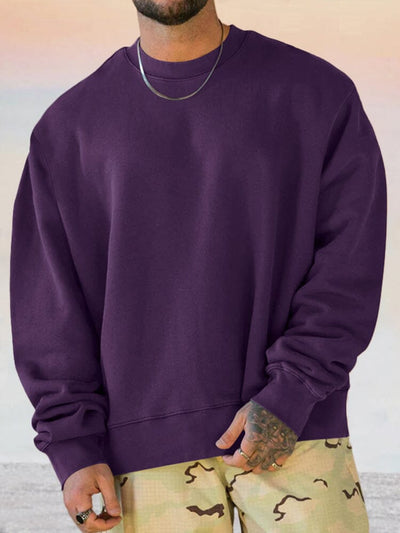 Casual 100% Cotton Sweatshirt Hoodies coofandy Purple M 