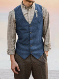 Classic Tweed Suit Vest Vest coofandy 