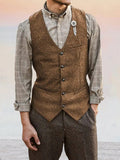 Classic Tweed Suit Vest Vest coofandy 