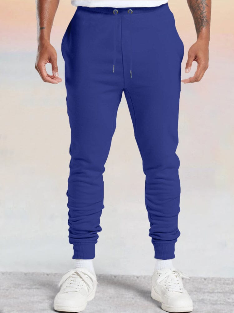 Athleisure Beam Feet Pants Sweatpants coofandy Royal Blue S 