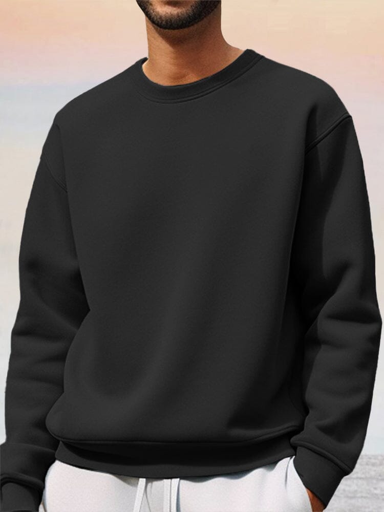 Classic Athleisure Solid Sweatshirt Hoodies coofandy Black M 