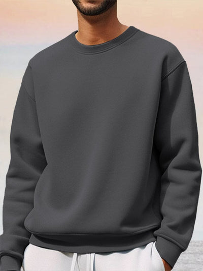 Classic Athleisure Solid Sweatshirt Hoodies coofandy Dark Grey M 