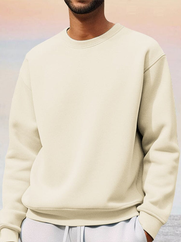 Classic Athleisure Solid Sweatshirt Hoodies coofandy Apricot M 