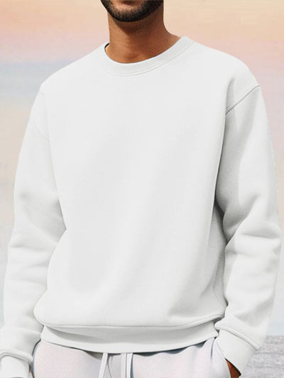 Classic Athleisure Solid Sweatshirt Hoodies coofandy White M 