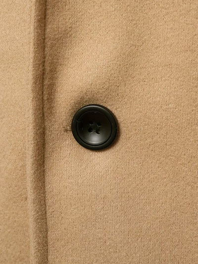 Classic Fit Long Tweed Coat Coat coofandy 