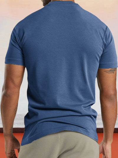 Classic Fit Soft Henley Shirt T-Shirt coofandy 