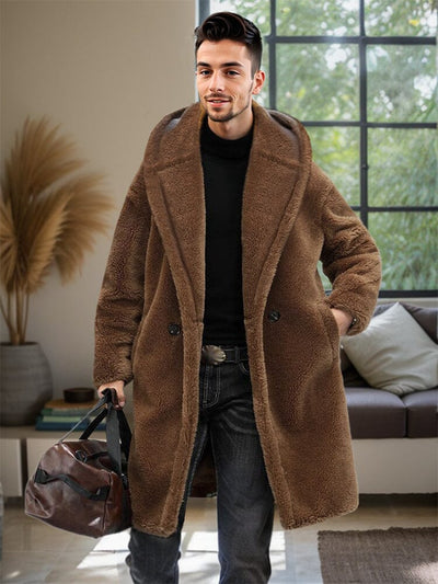 Stylish Thermal Fleece Hooded Coat Coat coofandy 