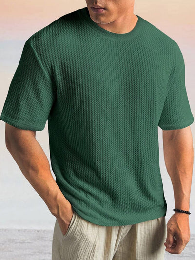 Casual Breathable Stretch T-shirt T-Shirt coofandy Green M 