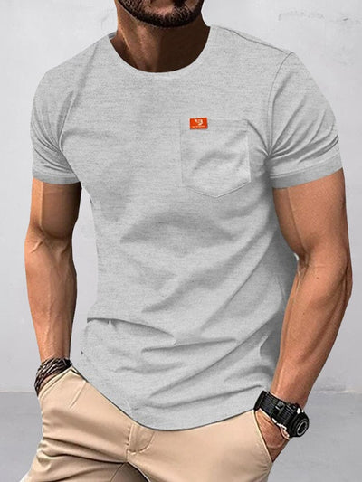 Athleisure Slim Fit Workout T-shirt T-Shirt coofandy Grey S 