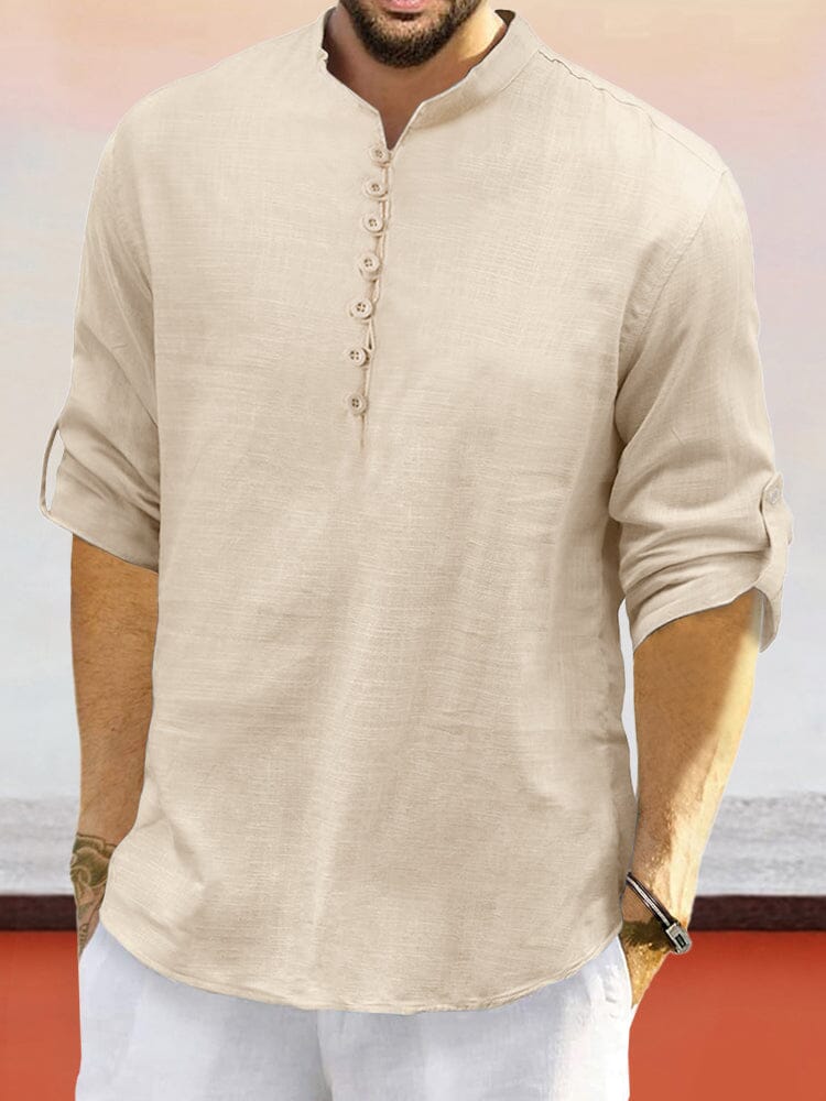 Lightweight Cotton Linen Shirt for Casual Comfort – COOFANDY