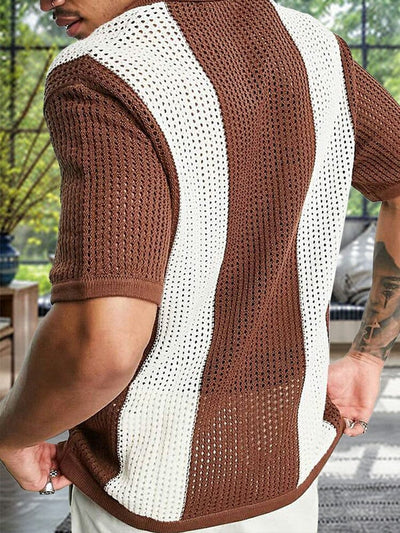 Stylish Breathable Knit Shirt Shirts coofandy 
