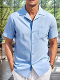 Simple Breathable Beach Shirt Shirts coofandy 