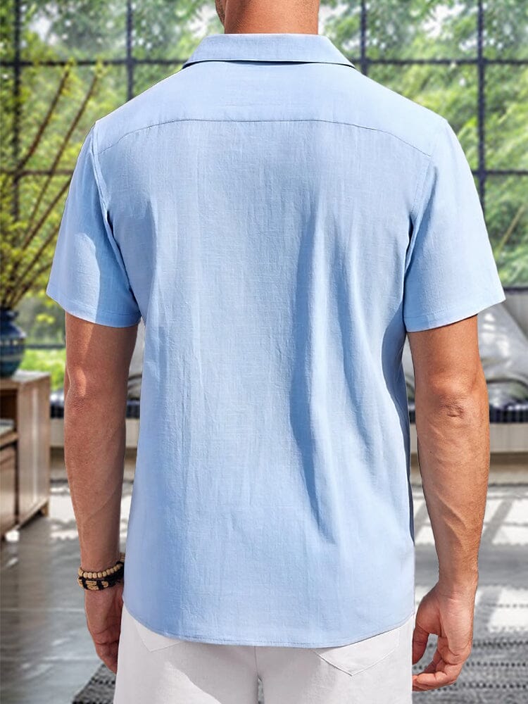 Simple Breathable Beach Shirt Shirts coofandy 