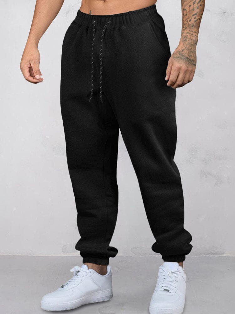 Casual Beam Feet Jogger Pants Sweatpants coofandy Black S 