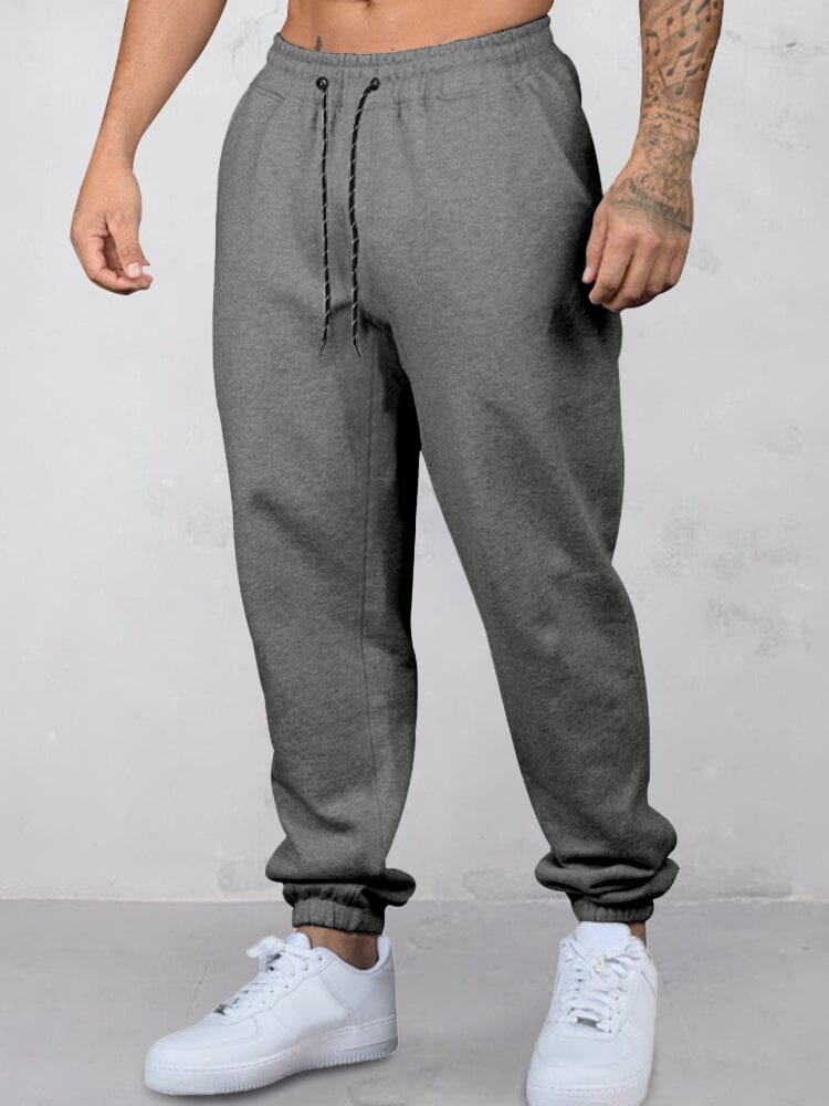 Casual Beam Feet Jogger Pants Sweatpants coofandy Dark Grey S 