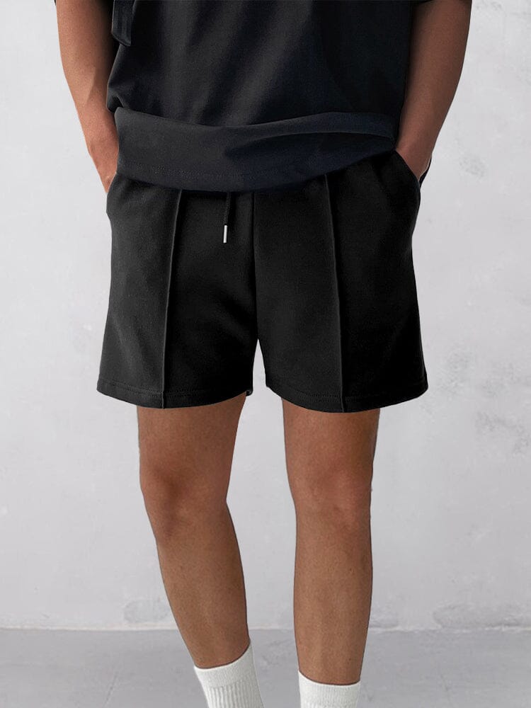 Simple Athleisure Basic Shorts Shorts coofandy Black M 