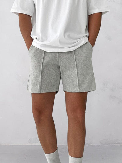 Simple Athleisure Basic Shorts Shorts coofandy Light Grey M 