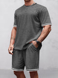 Simple 2-Piece Tracksuit Set Sets coofandy Dark Grey S 