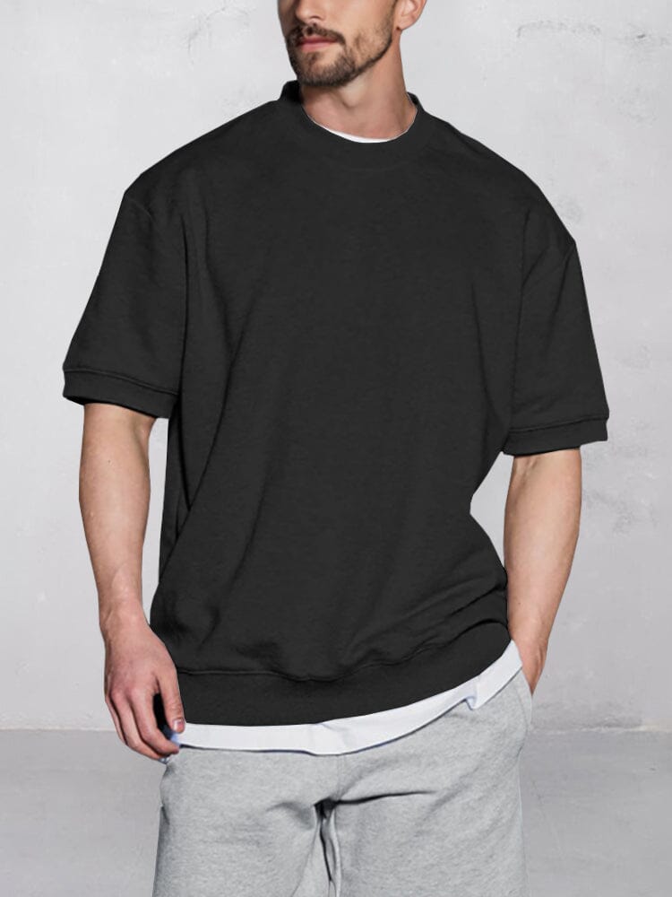 Essential Laid-Back T-shirt T-Shirt coofandy Black M 