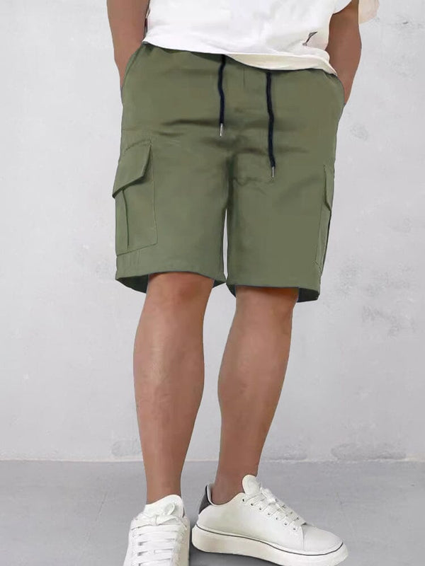 Casual Drawstring Outdoor Cargo Shorts Shorts coofandy Army Green M 