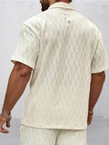 Soft Touch Wave Textured Shirt Shirts coofandy 