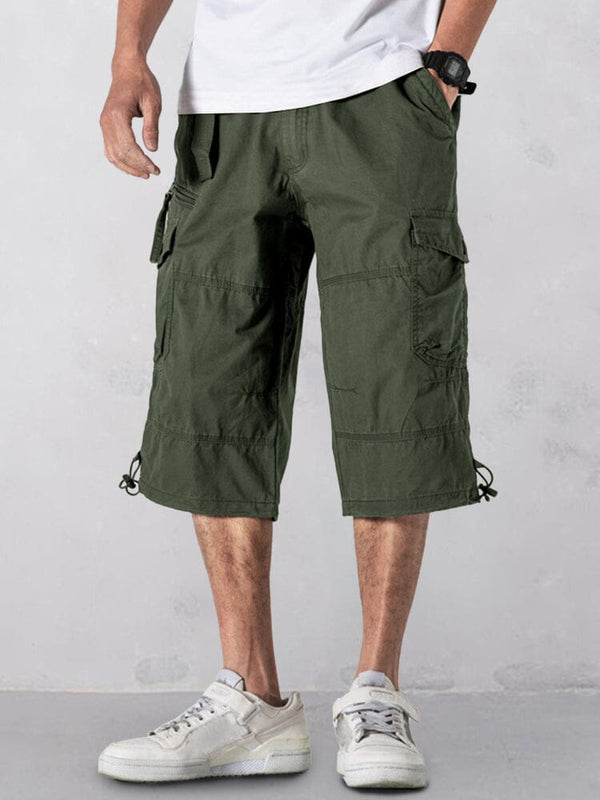 Casual Utility Cargo Capri Pants Shorts coofandy Army Green S 