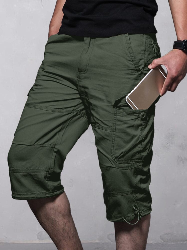 Casual Utility Cargo Capri Pants Shorts coofandy 