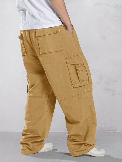 Comfortable Baggy Cargo Pants Pants coofandy Ginger S 