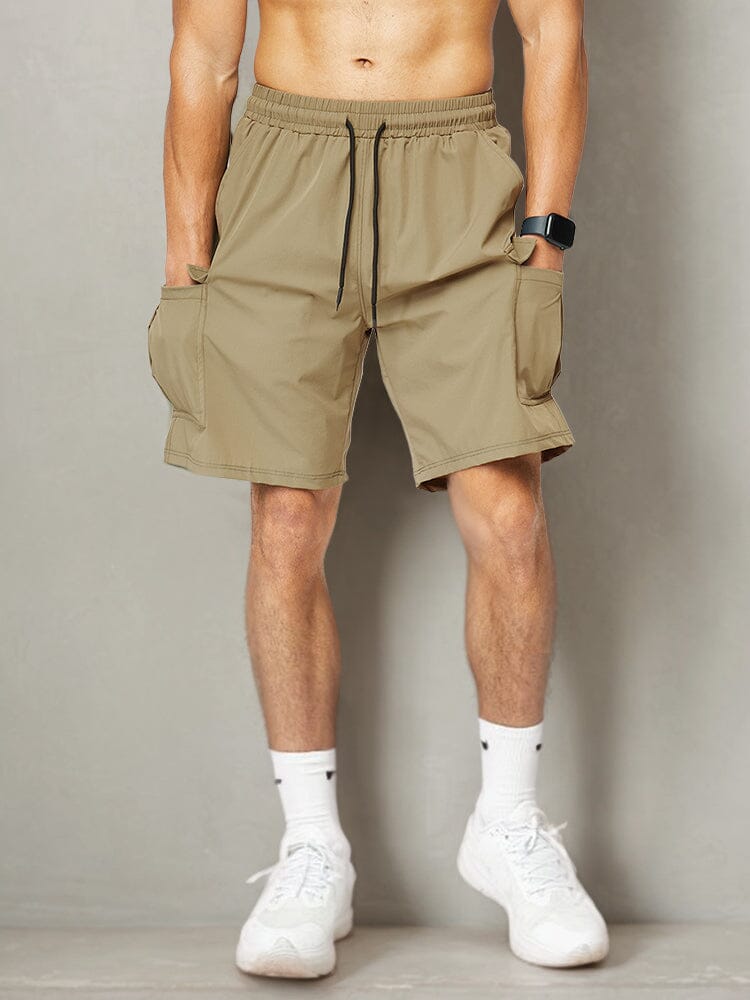 Classic Quick-Dry Workout Shorts Shorts coofandy Khaki S 