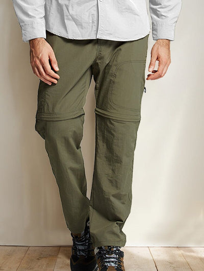 Convertible Quick Dry Travel Pants Pants coofandy Army Green M 