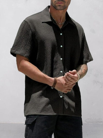 Leisure Essential Texture Shirt Shirts coofandy 