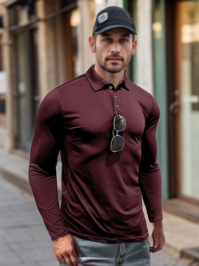 Premium Soft Stretch Polo Shirt Shirts & Polos coofandy Wine Red S 