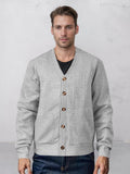 Soft Utility Jacquard Cardigan Cardigans coofandy Grey S 