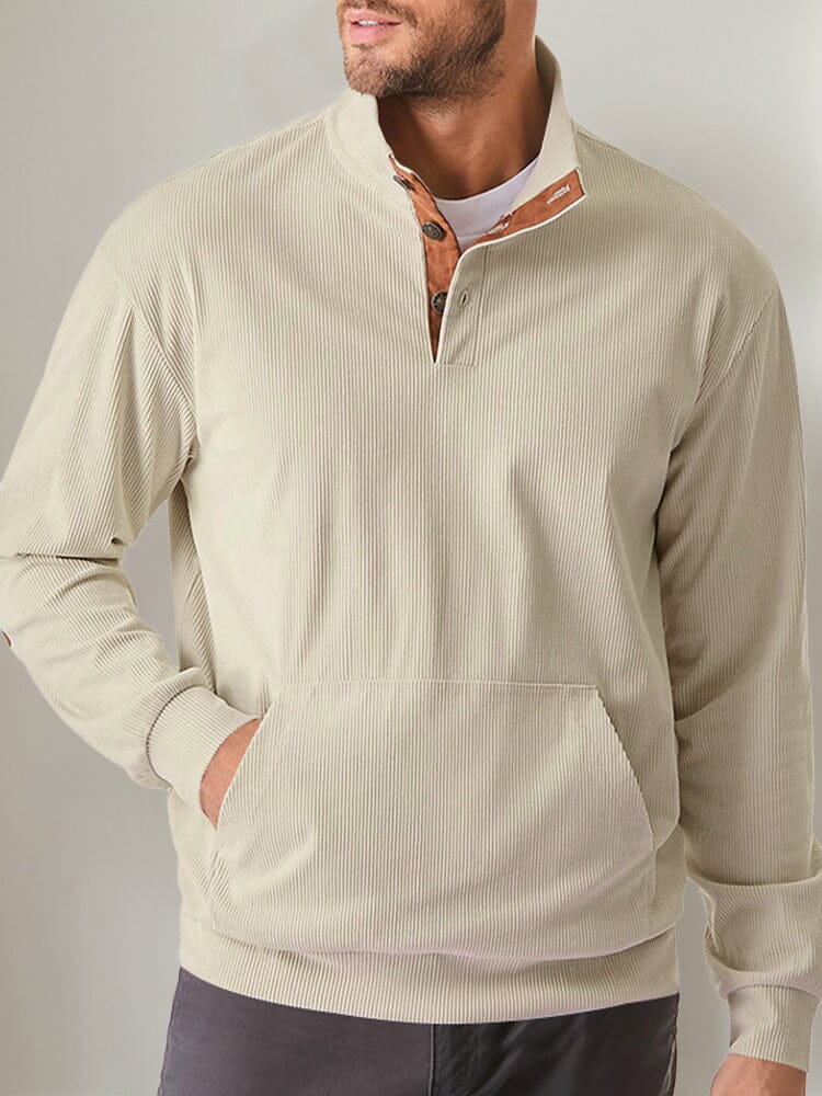 Casual Corduroy Comfort Sweatshirt Sweatshirts coofandy 