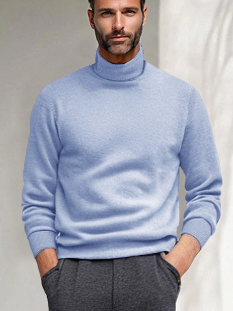 Versatile Warm Sweater Undershirt Sweater coofandy Clear Blue S 