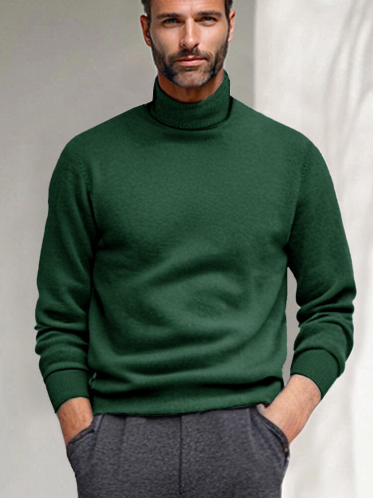 Versatile Warm Sweater Undershirt Sweater coofandy Dark Green S 