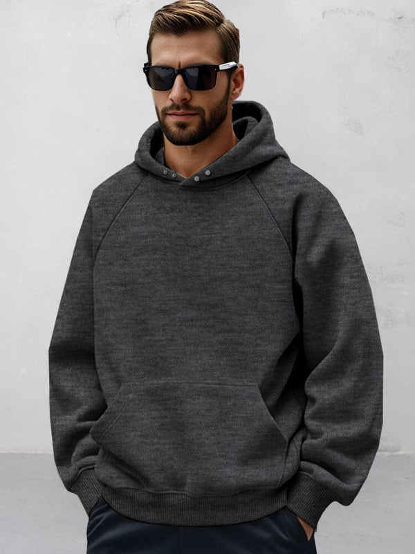 Comfy Breathable Hooded Sweatshirt Hoodies coofandy Flecking Gray S 