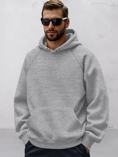 Comfy Breathable Hooded Sweatshirt Hoodies coofandy Grey S 