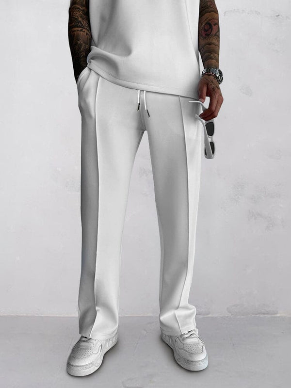 Classic Comfort Athleisure Pants Pants coofandy White M 